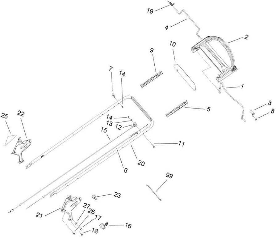 toro mower deck parts diagram