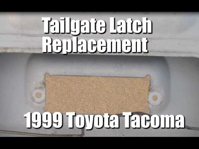 toyota tacoma tailgate parts diagram