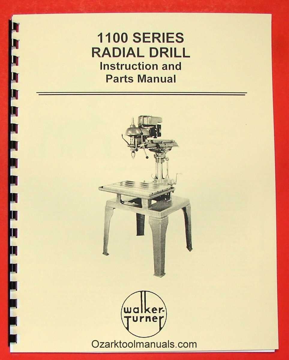 walker turner drill press parts diagram