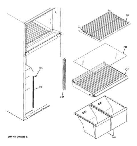 roper refrigerator parts diagram