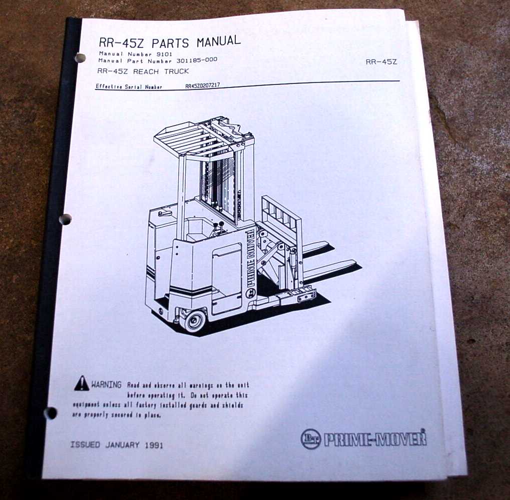 reach truck parts diagram