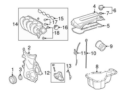 toyota engine parts diagram