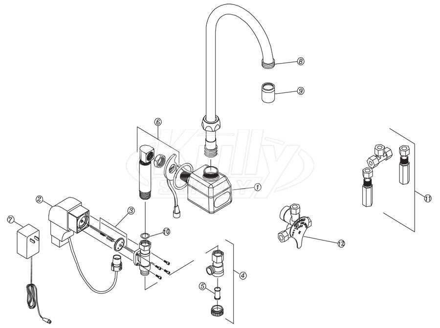 zurn flushometer parts diagram