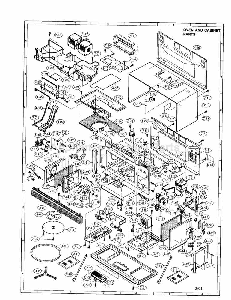 sharp microwave parts diagram