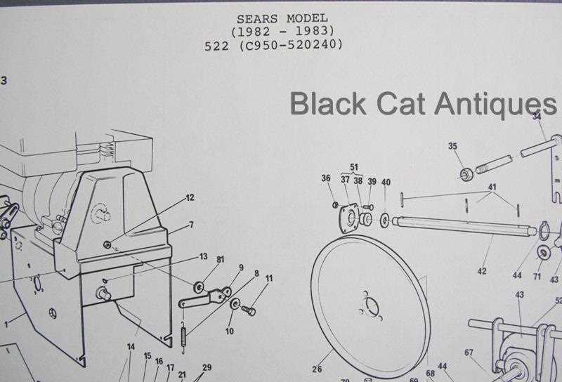 parts of a snowblower diagram