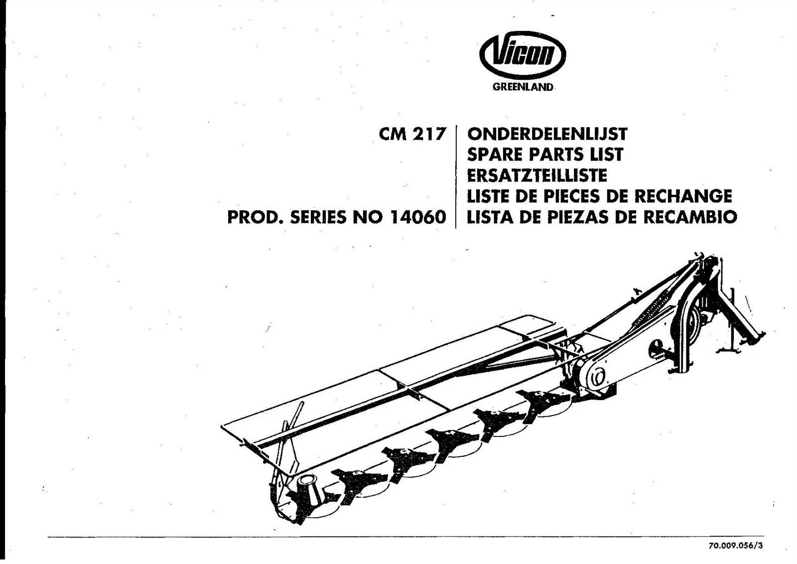 vicon cm2400 parts diagram