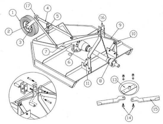 pto shaft parts diagram