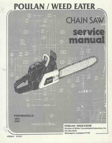 poulan 3400 parts diagram