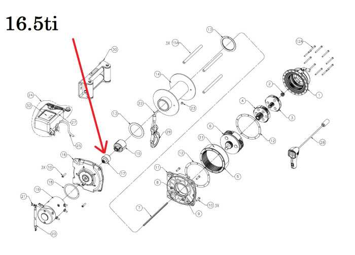 warn 8274 parts diagram