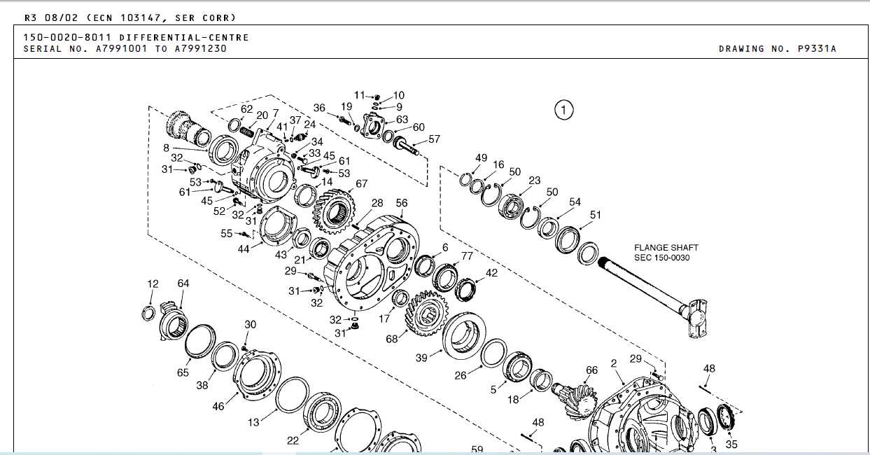 terex parts diagram