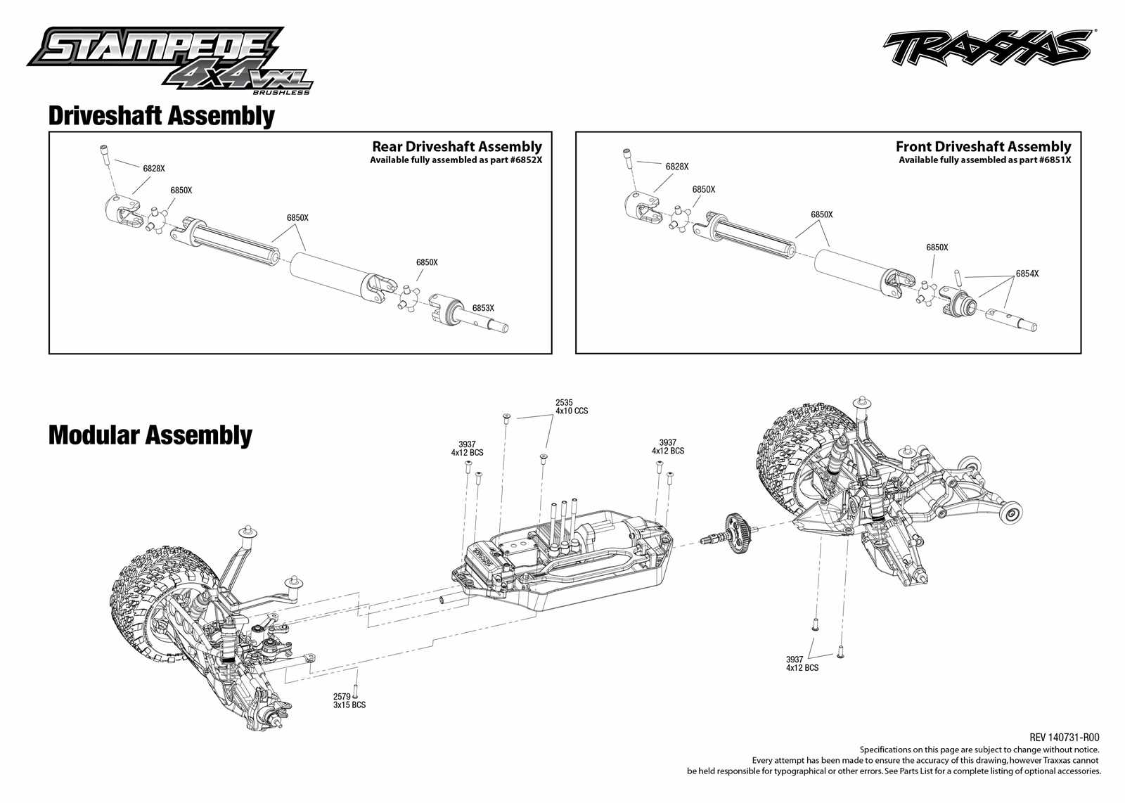 traxxas stampede steering parts diagram