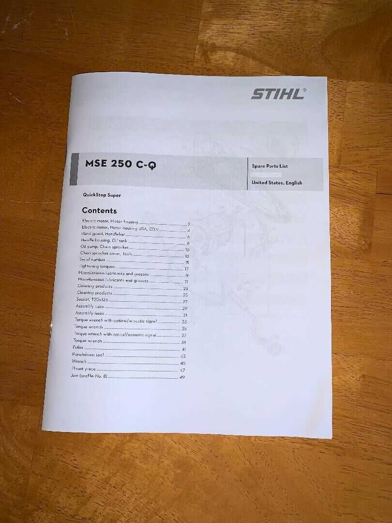 stihl 250 chainsaw parts diagram