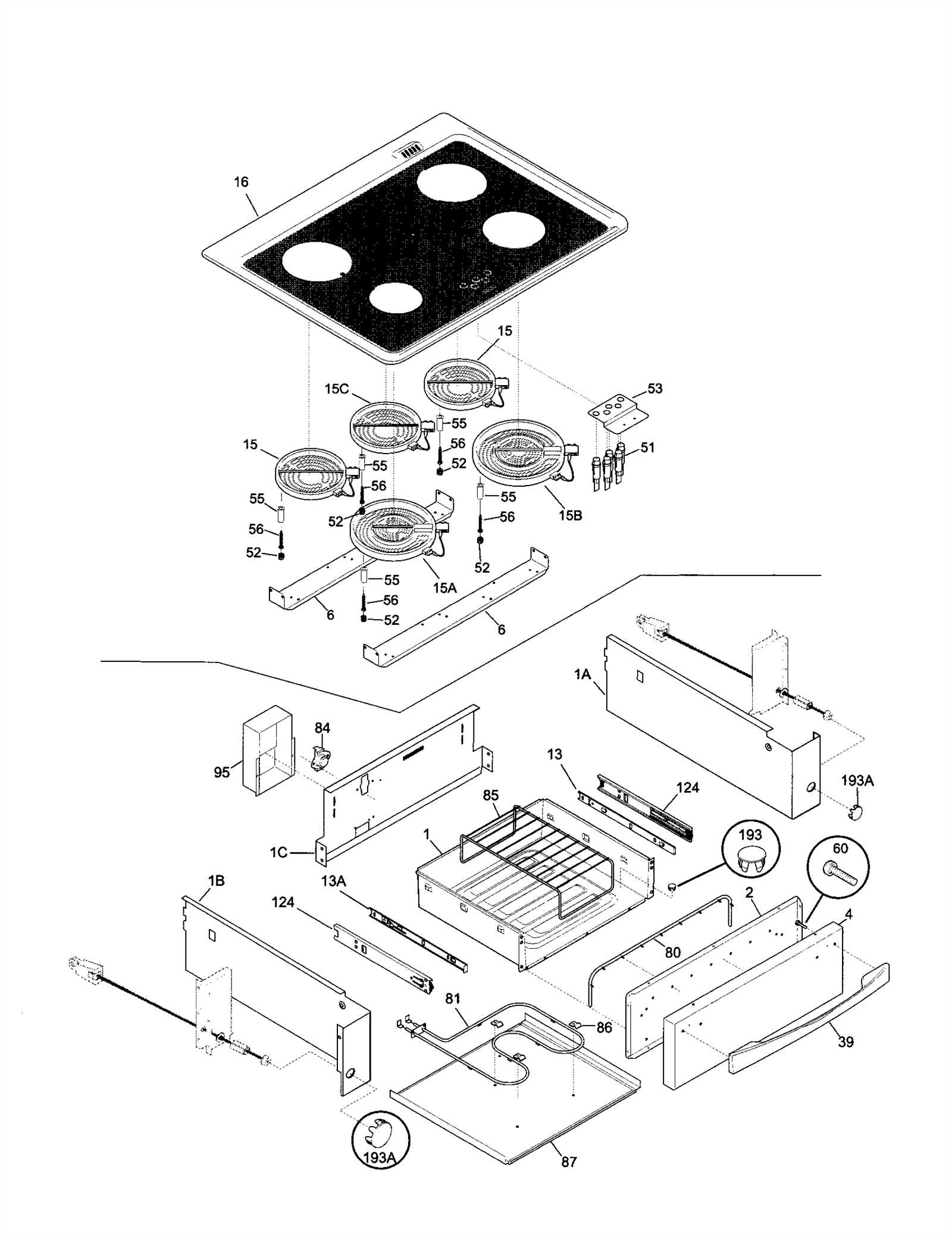 kenmore electric range model 790 parts diagram