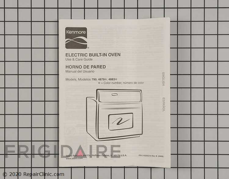 kenmore electric range model 790 parts diagram