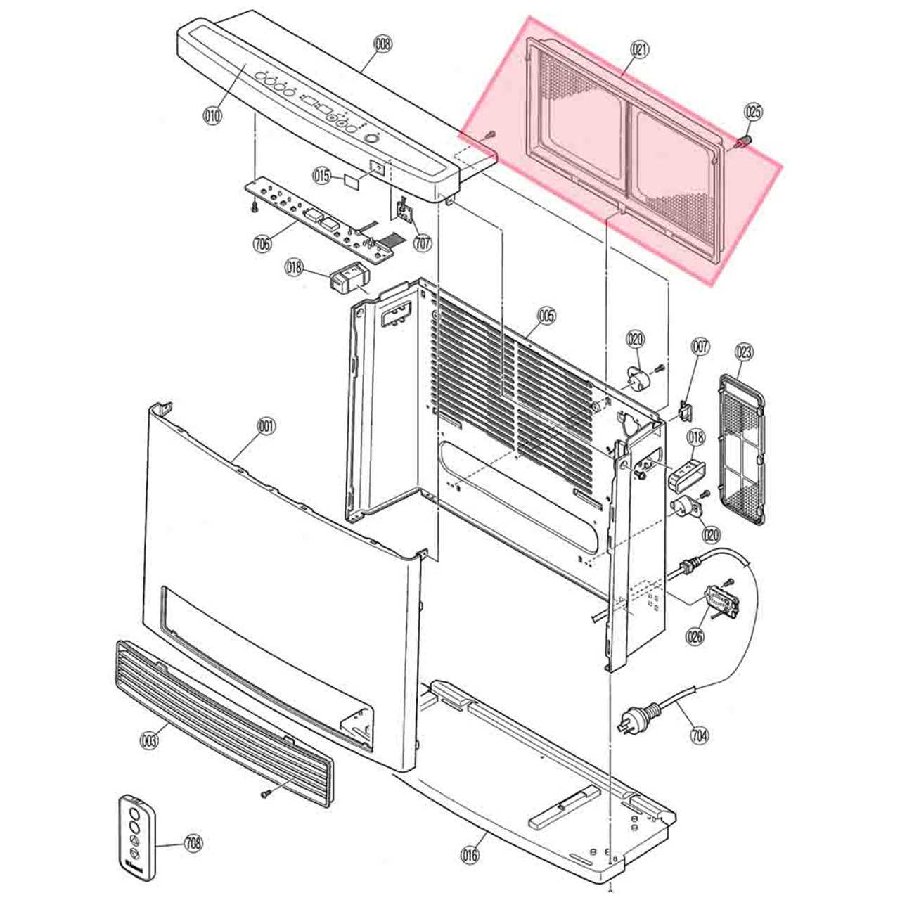 rinnai parts diagram