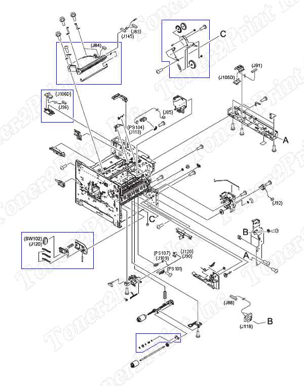 printer parts diagram