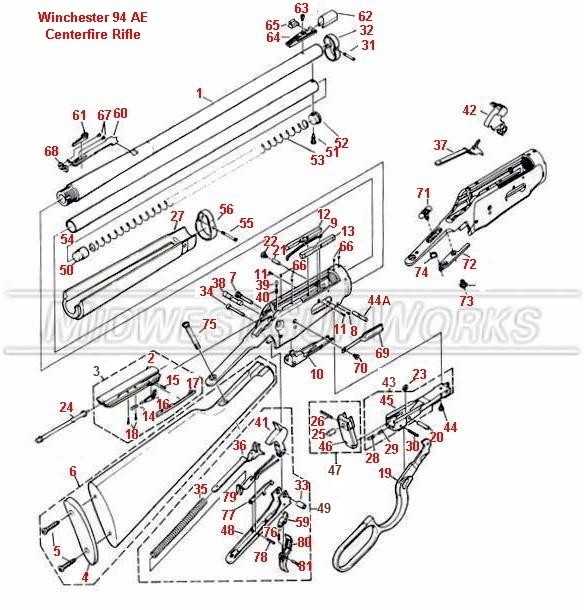 winchester model 94 pre 64 parts diagram