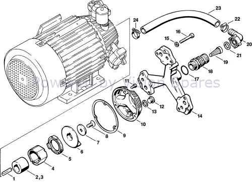 water pump parts diagram