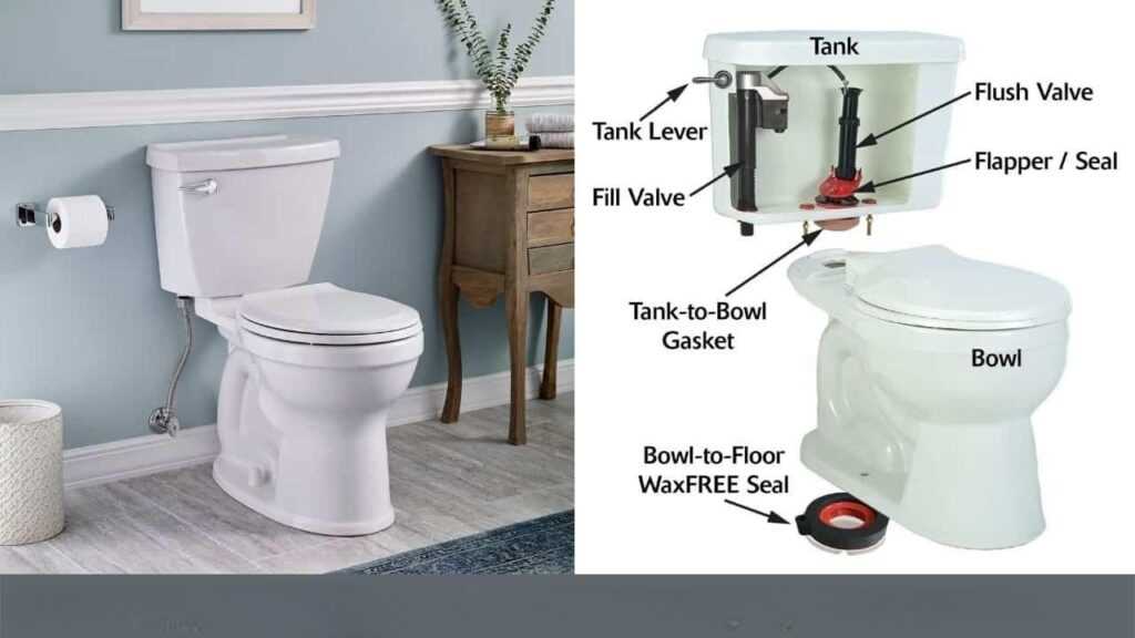 toilet plumbing parts diagram