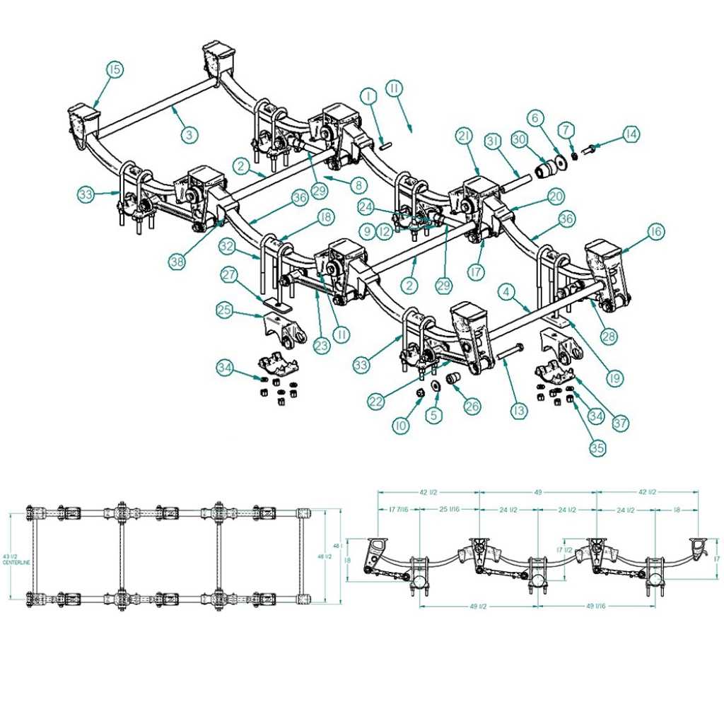 trailer suspension parts diagram