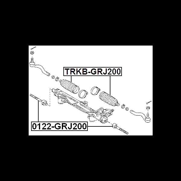 steering rack parts diagram