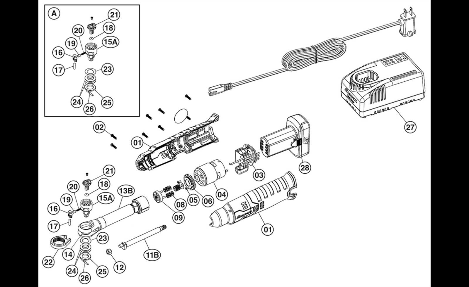 snap on xt7100 parts diagram