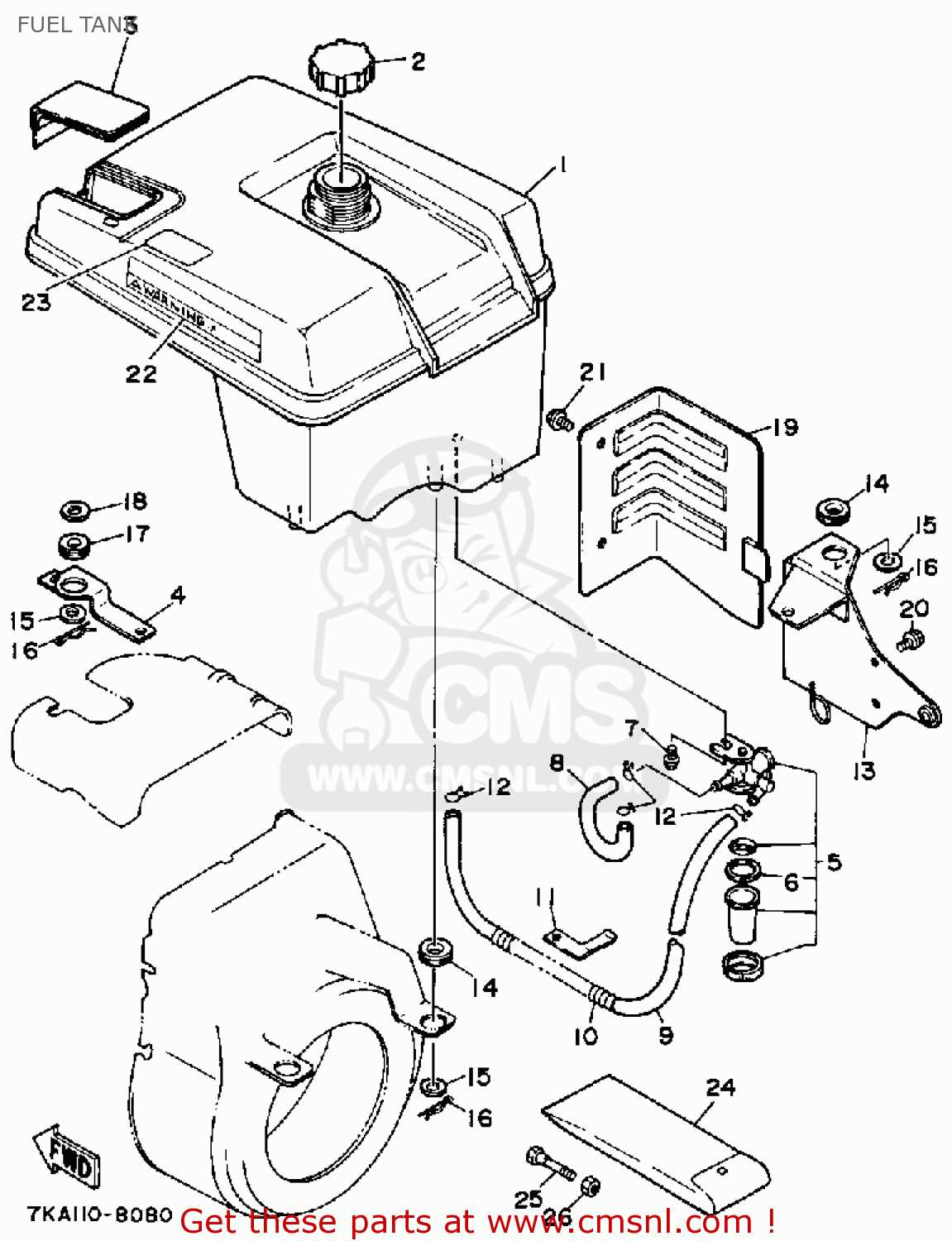 yamaha ys624 parts diagram