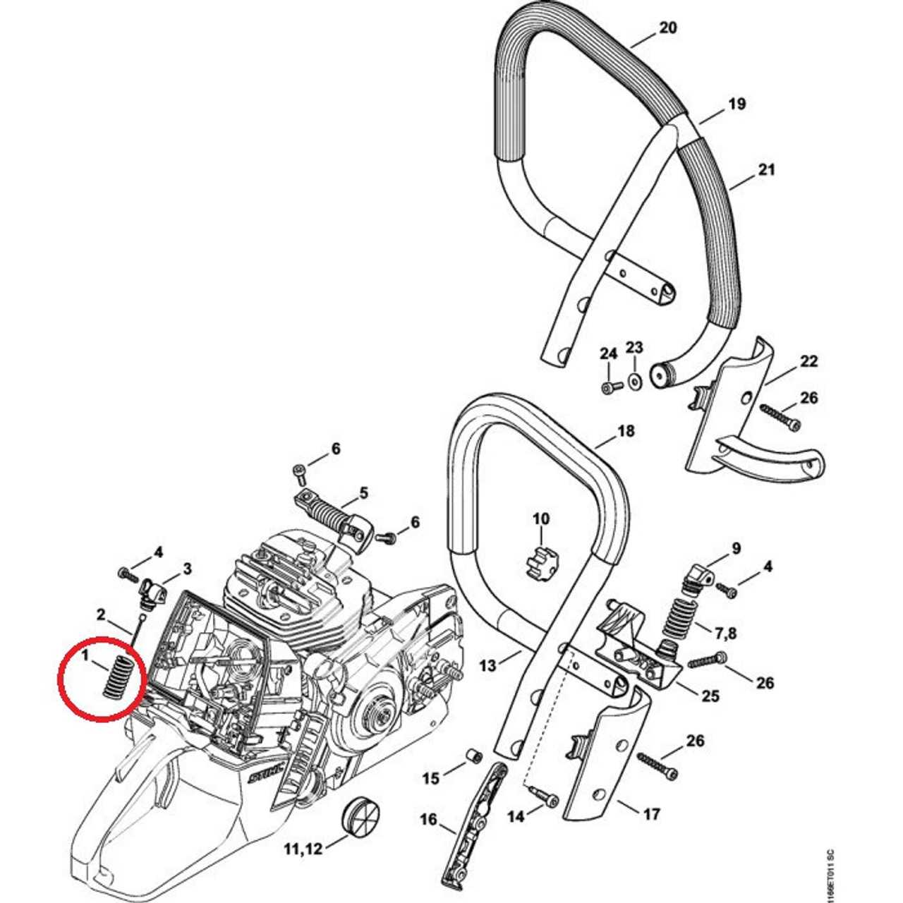 stihl msa 161 t parts diagram