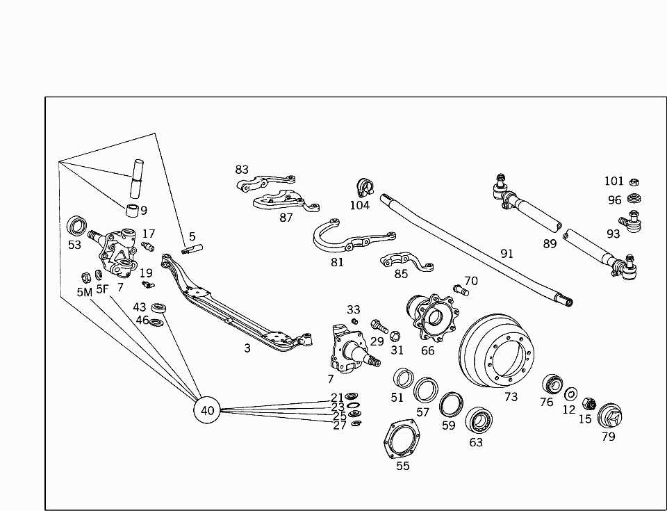 truck axle parts diagram