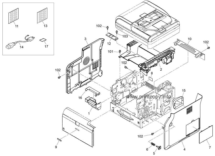 ricoh printer parts diagram