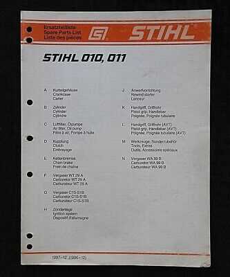 stihl 011 avt parts diagram