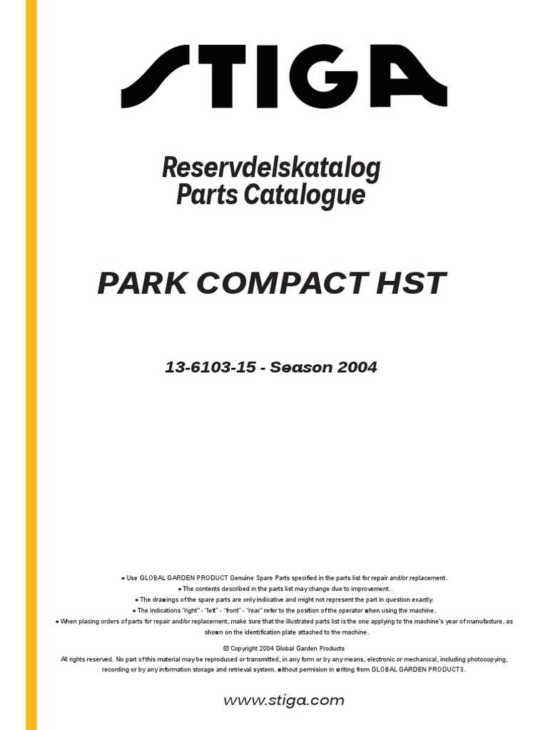 stiga p901 parts diagram