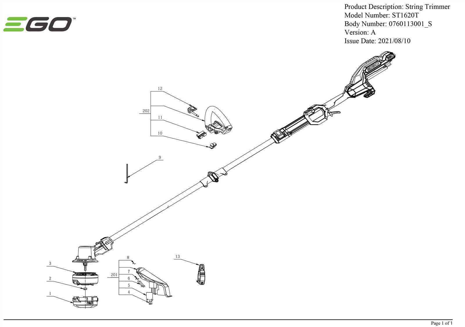 weedeater parts diagram