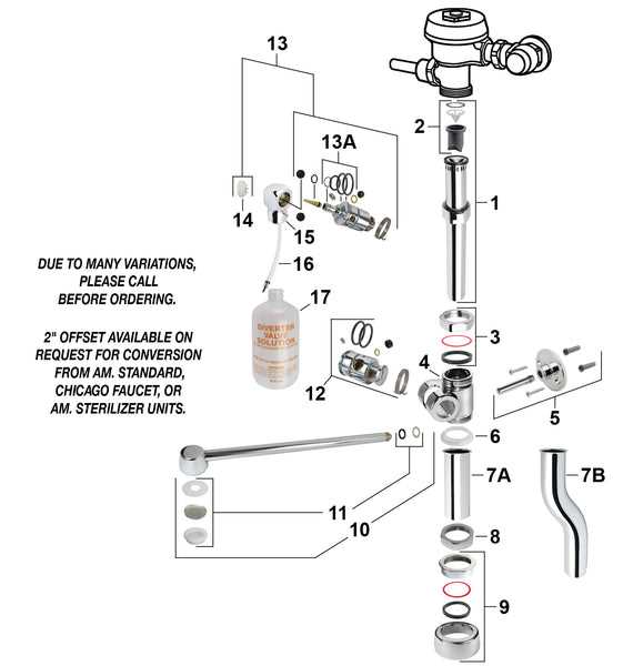 sloan royal flushometer parts diagram