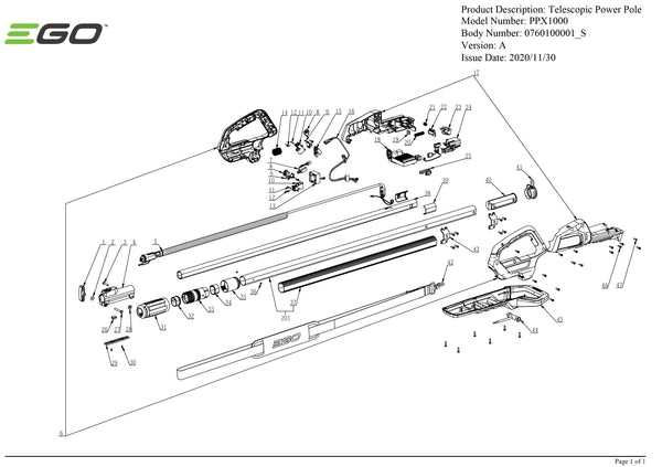 pole saw parts diagram