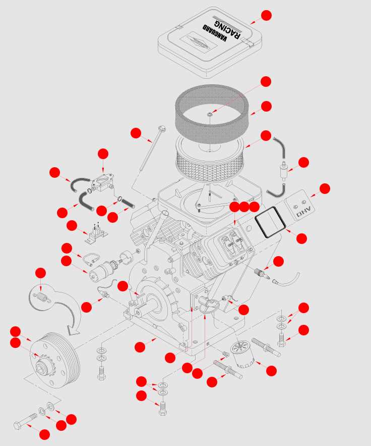 vanguard 16 hp v twin parts diagram