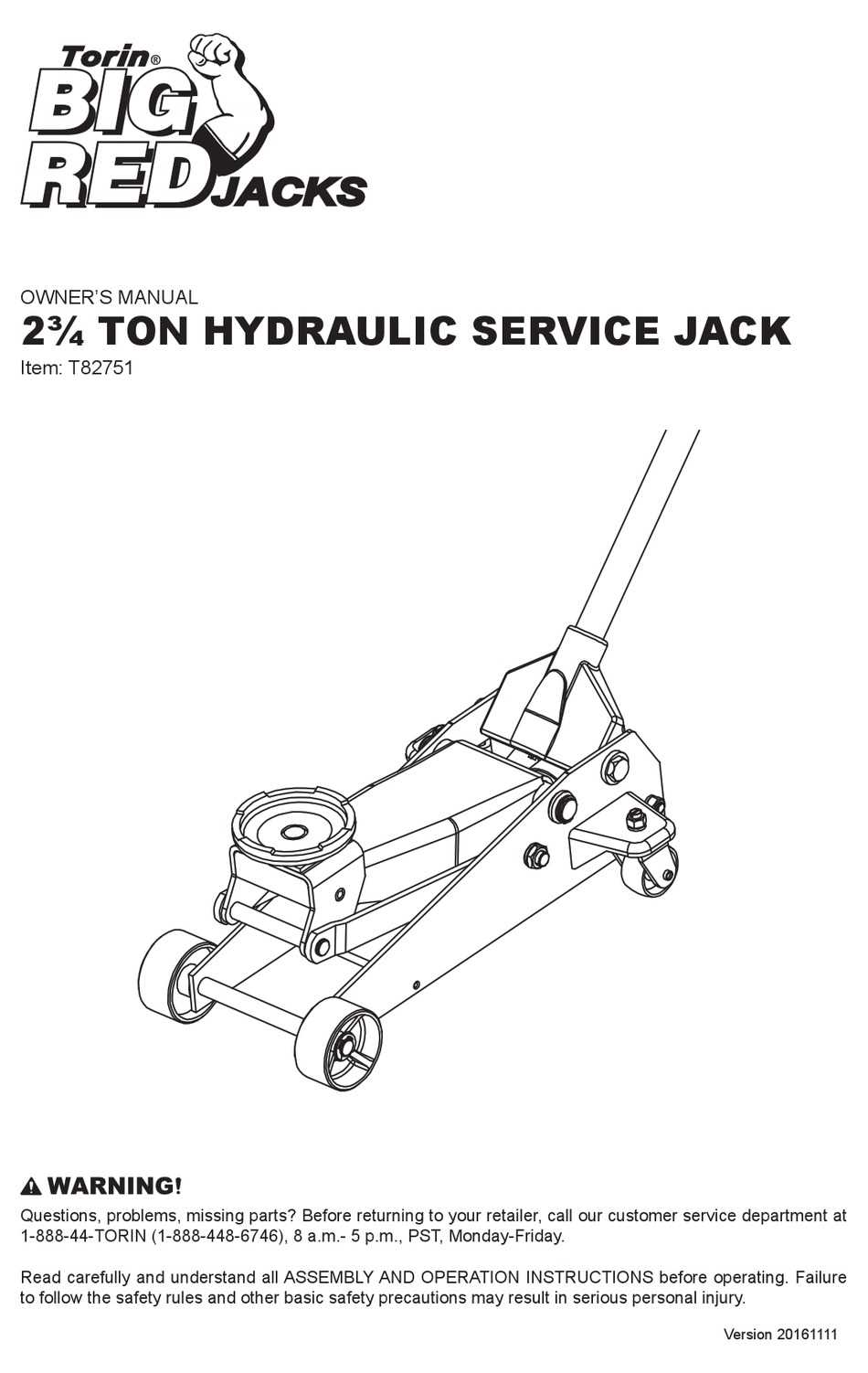 torin black jack 2 ton parts diagram