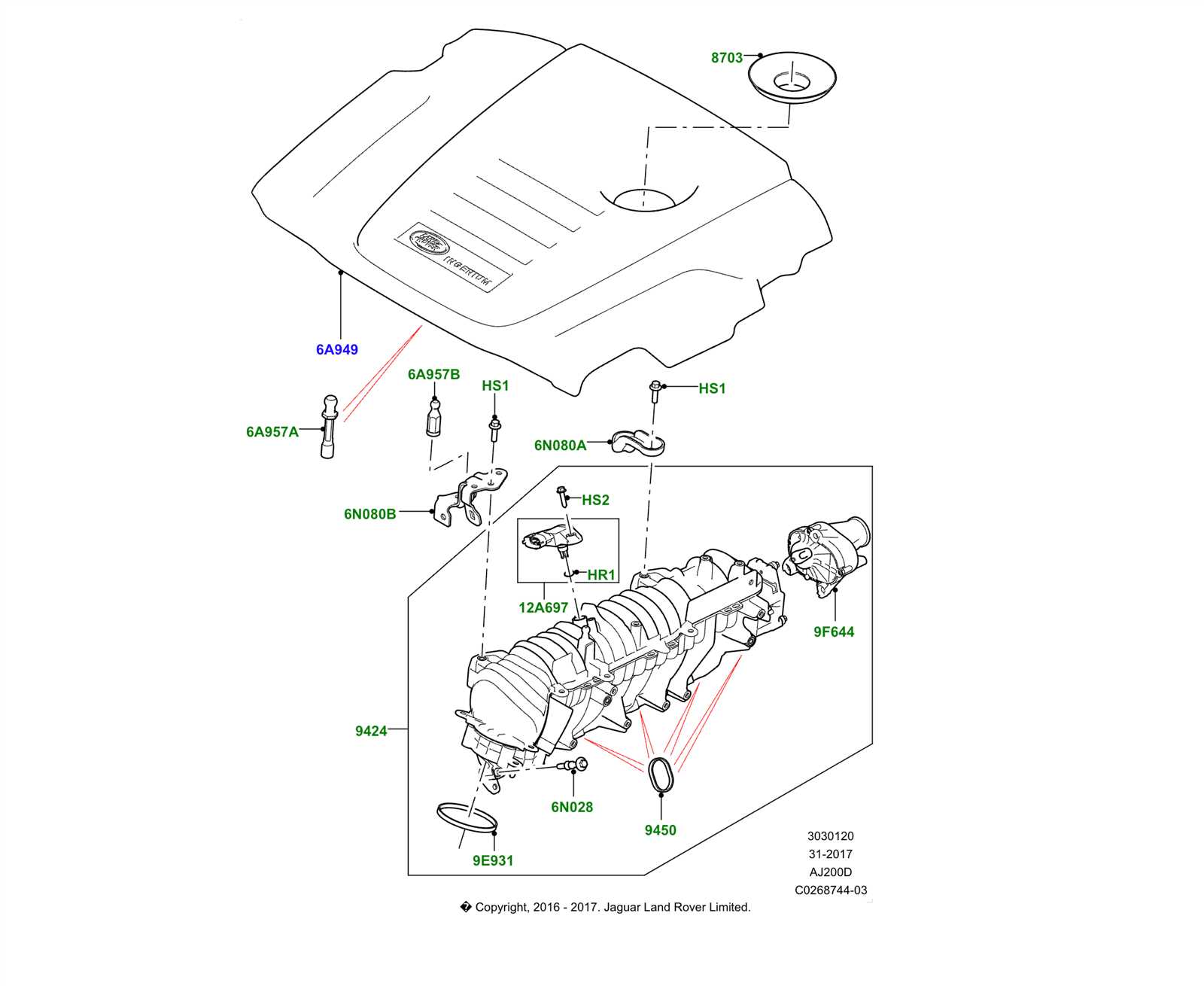 range rover sport parts diagram