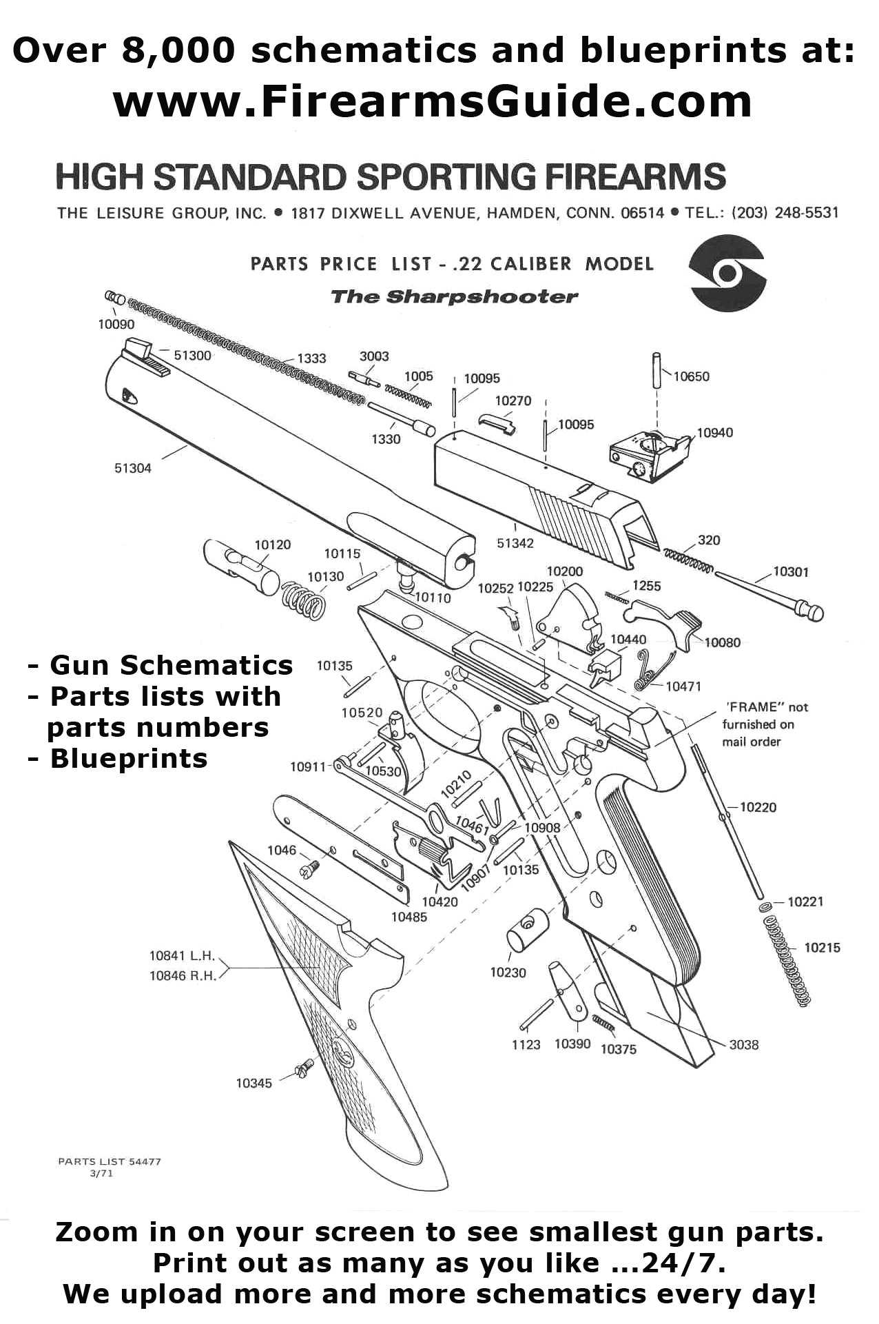 stoeger condor parts diagram