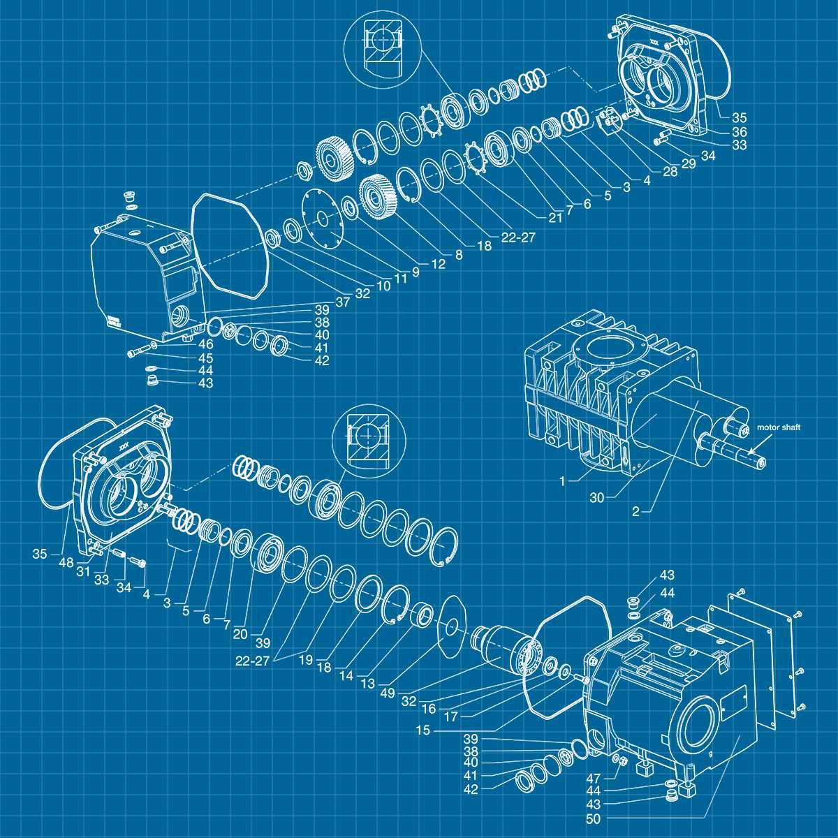 roots blower parts diagram