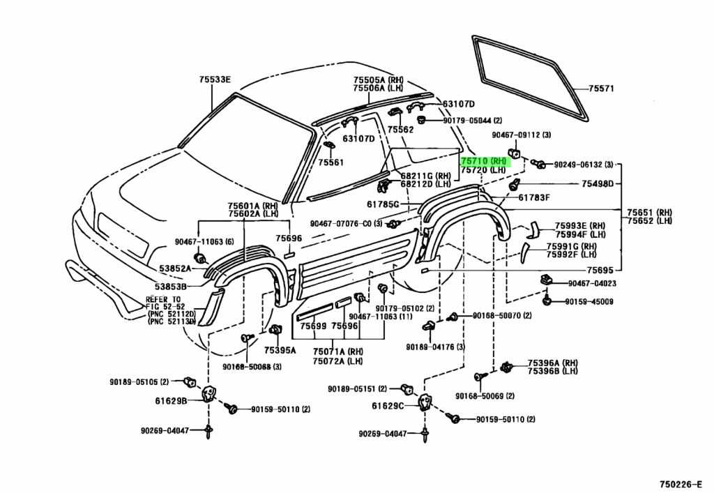 toyota rav4 body parts diagram