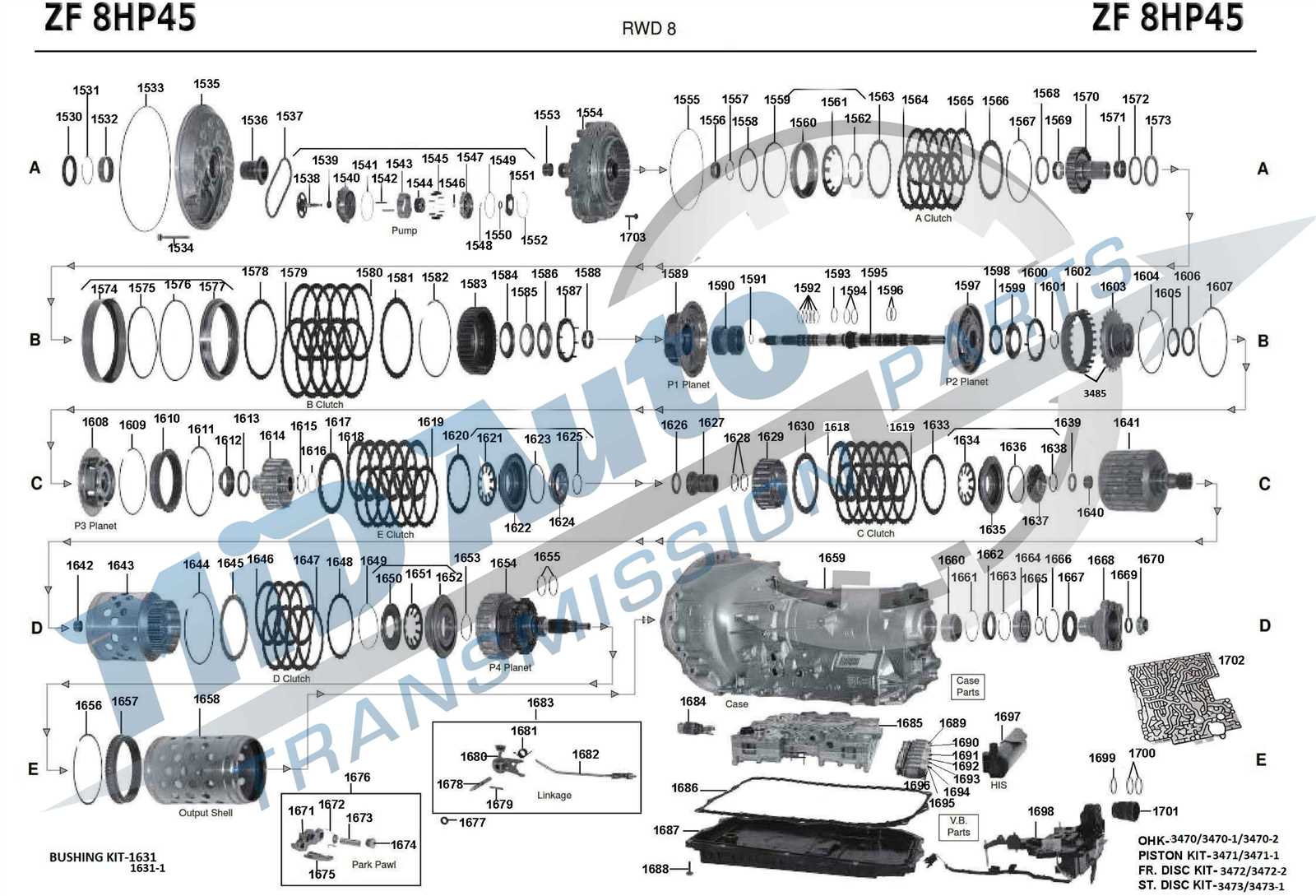 zf transmission parts diagram