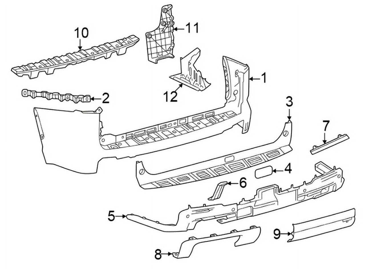 toyota sequoia body parts diagram