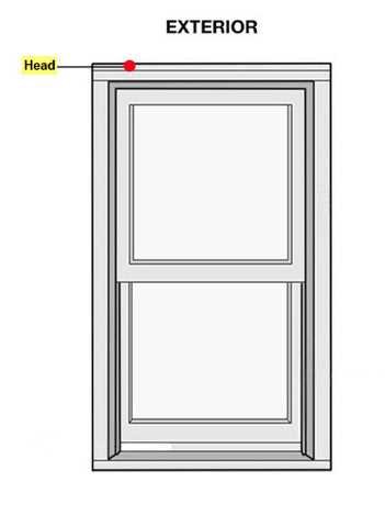 window parts names diagram