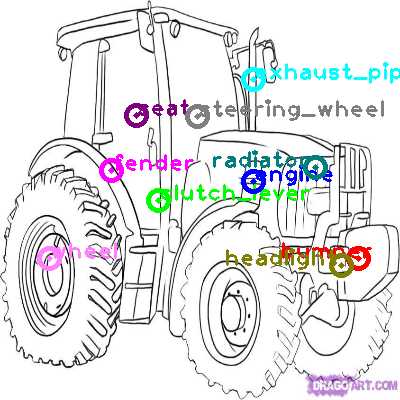 parts of a tractor diagram