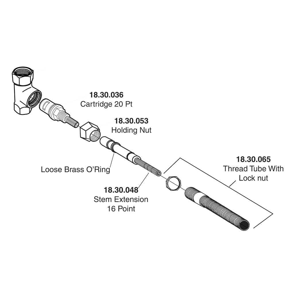 shut off valve parts diagram