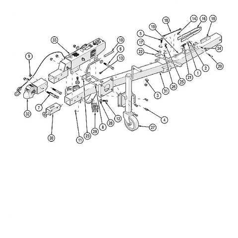 tow dolly parts diagram