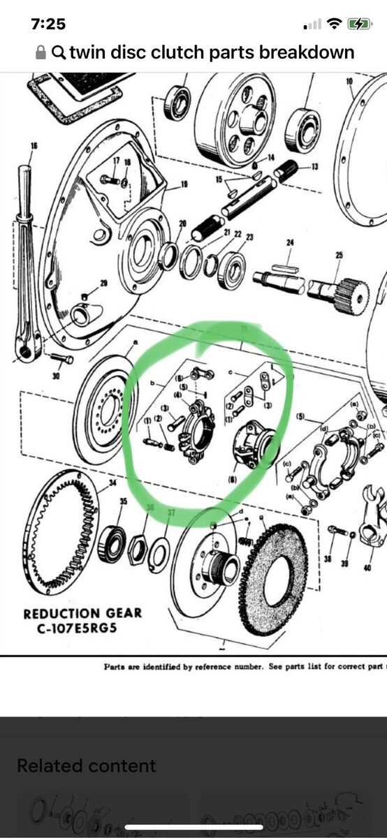 twin disc clutch parts diagram