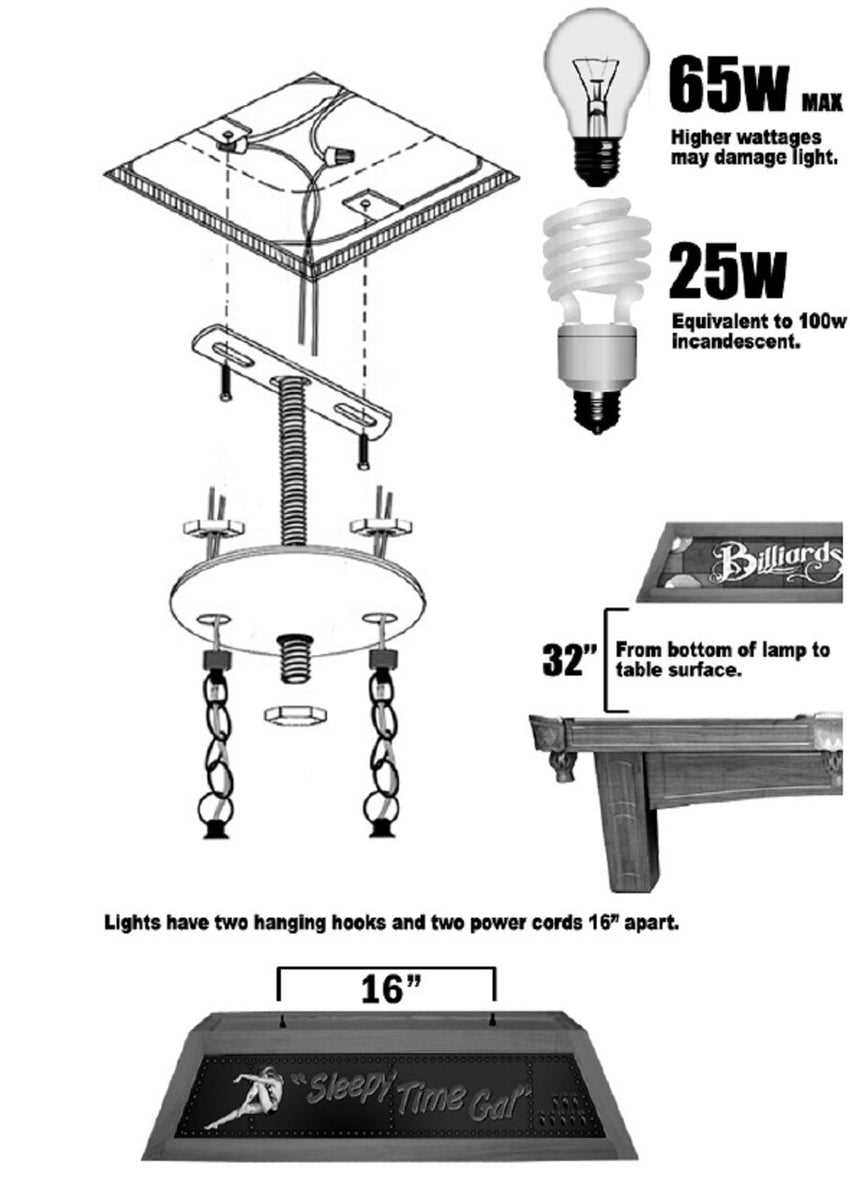 pool table parts diagram