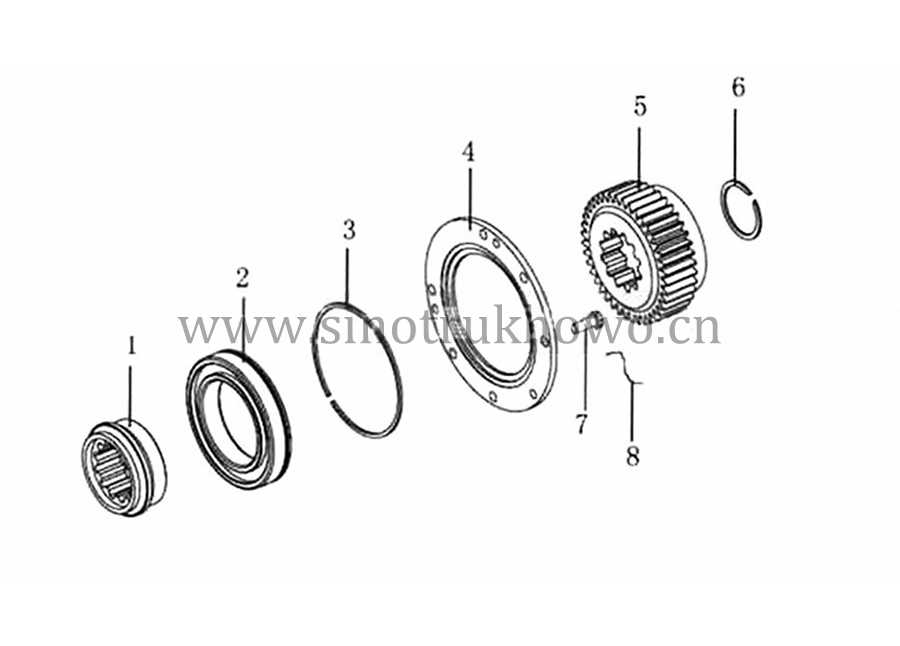 truck transmission parts diagram